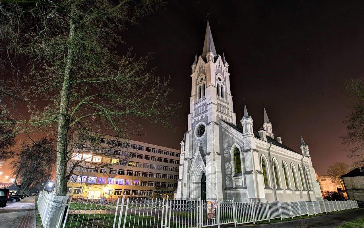 St. Johann Church at night