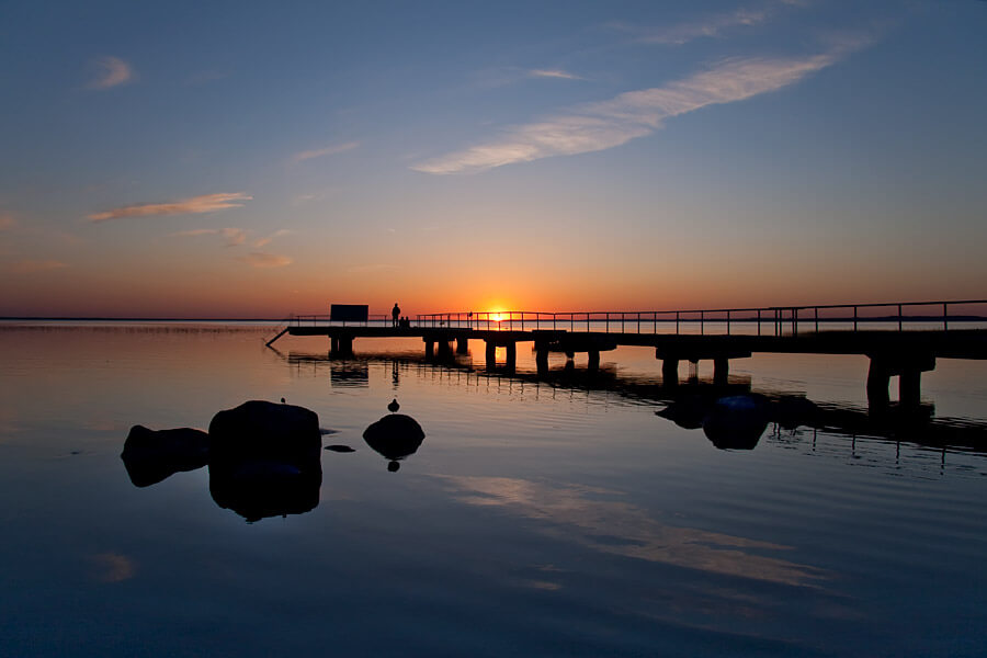 Naroch lake sunset, Belarus tourist attractions