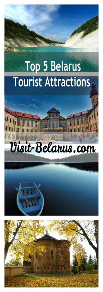 Tourist attractions in Belarus collage