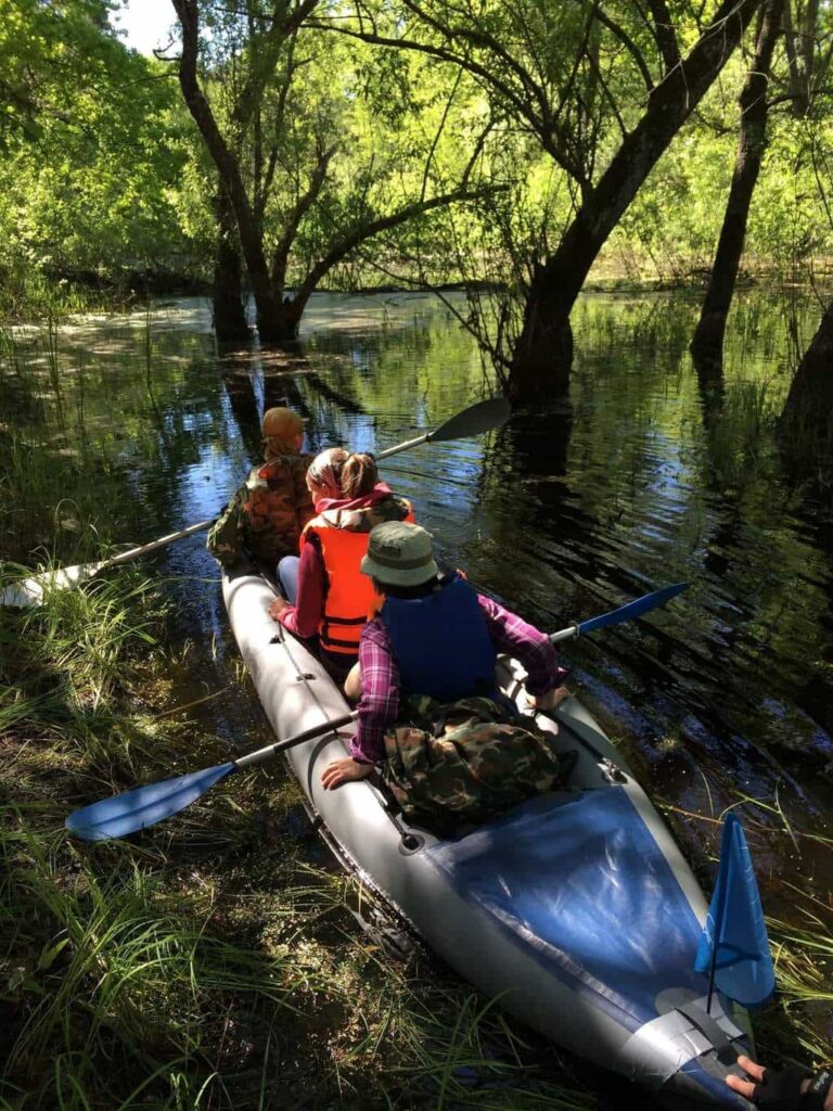 Kayaking on the rivers 