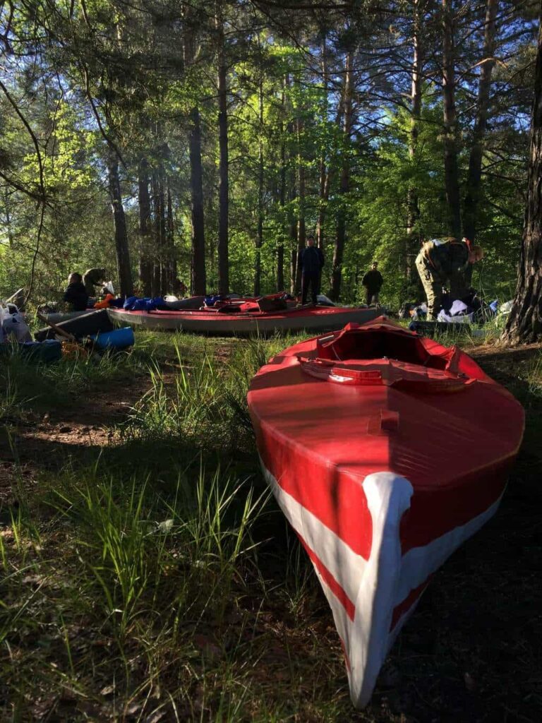 Kayaking on the rivers 