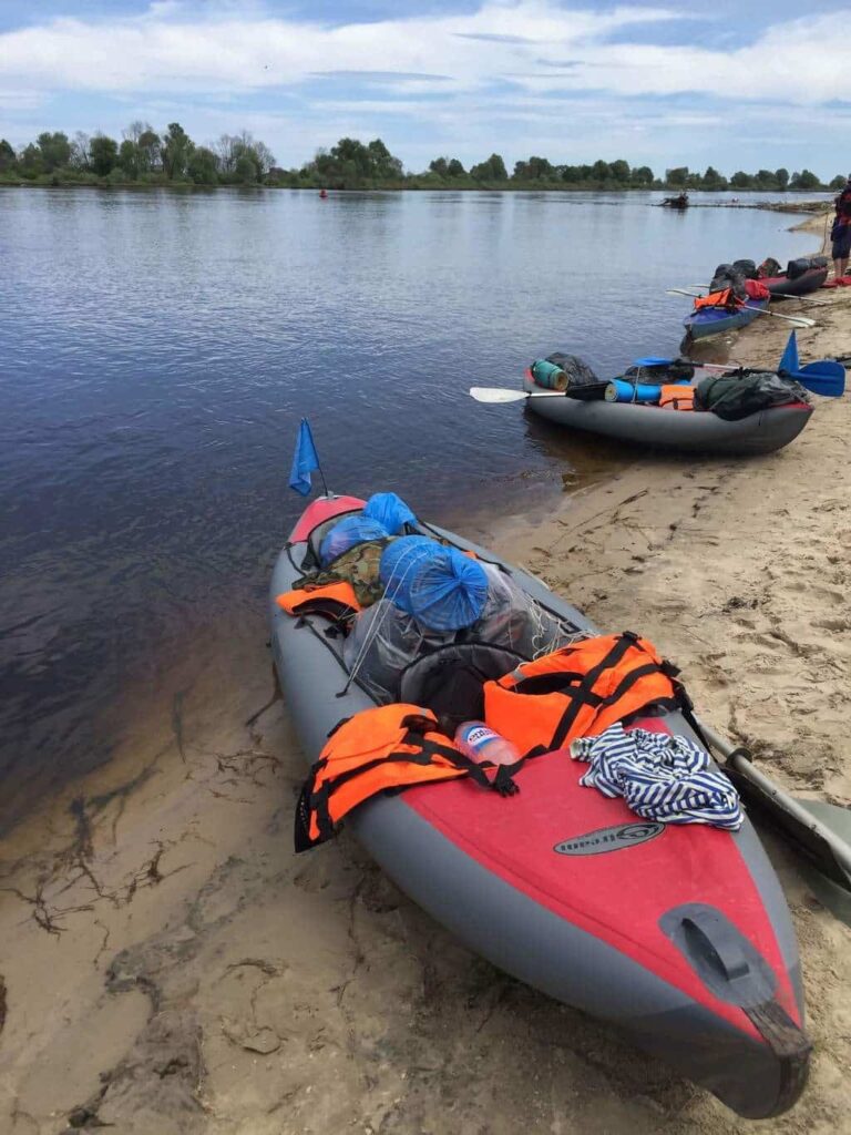 Kayaking on the rivers 