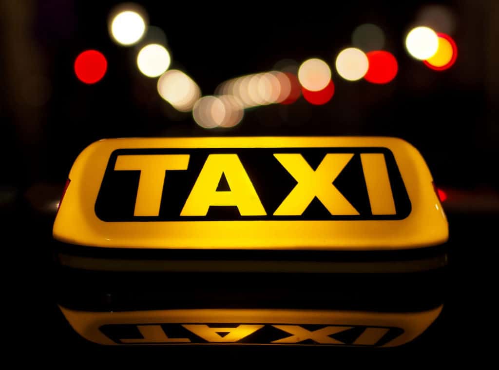 taxi sign