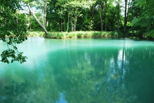 Blue waters of Blue Krynica