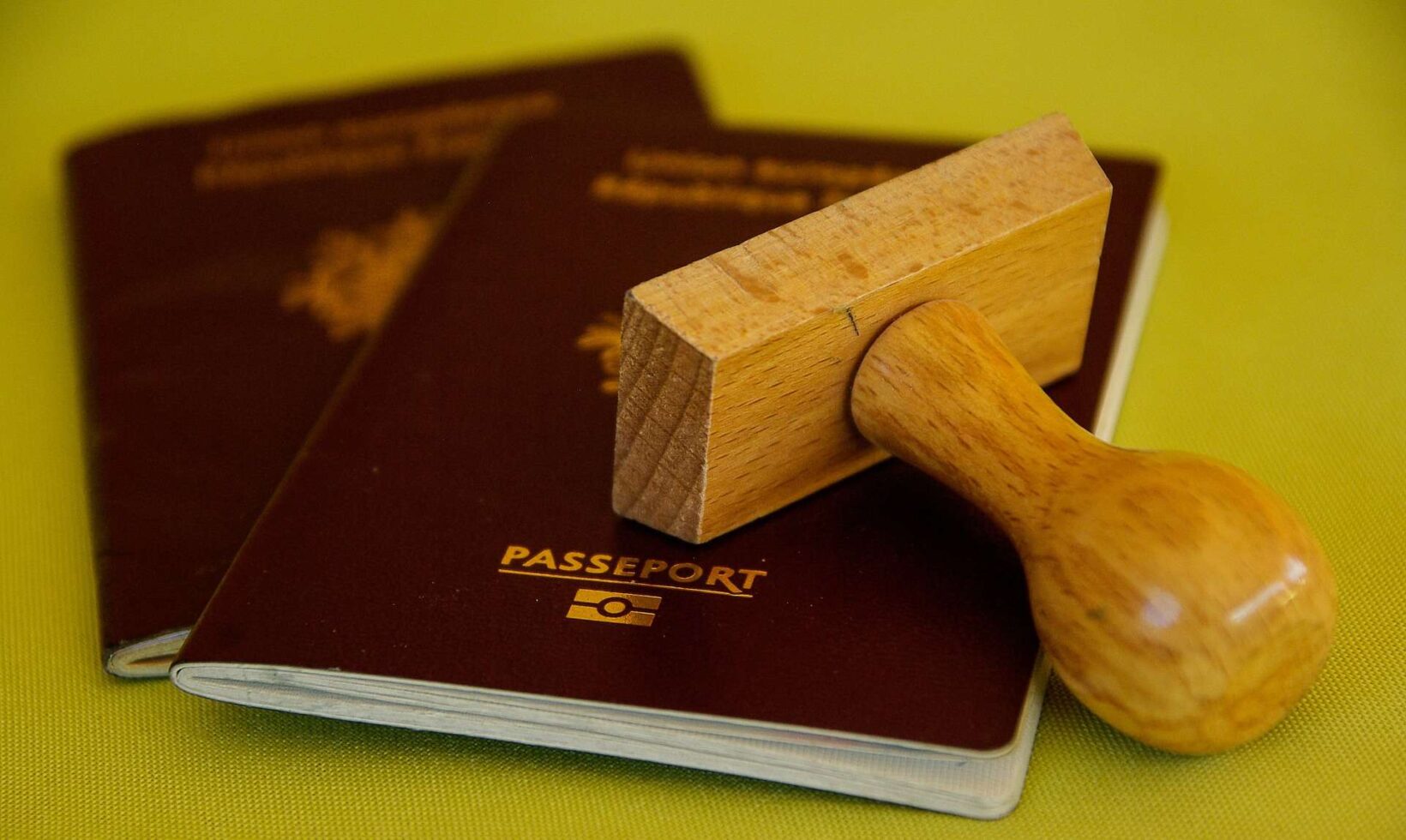 passport with visa stamp, visa to Belarus