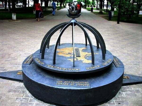 Geographical center of Europe in Polotsk