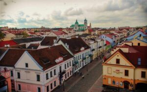 Great view of Grodno with its attractions