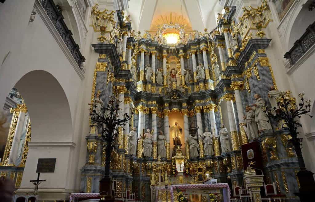 Farny church in Grodno inside, top cities in Belarus