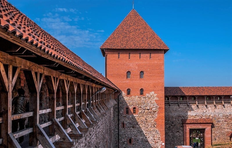 Lida castle from inside