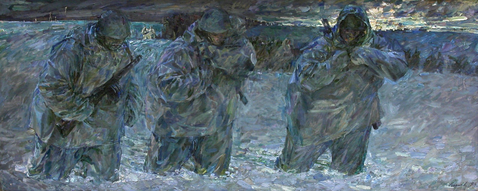 военная картина с белорусскими солдатами