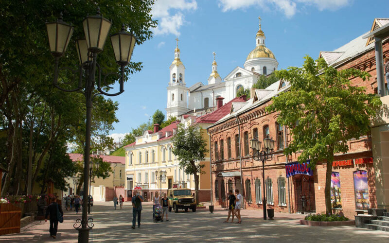 Street of Vitebsk in the day time