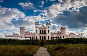 Kossovo castle in Belarus from afar