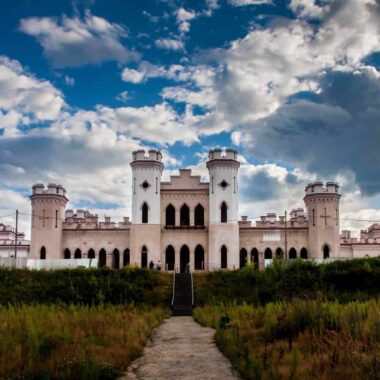 Kossovo castle in Belarus from afar