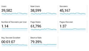 Visit-Belarus.com google analytics visitors statistics