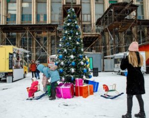 cristmas tree, activities in minsk in december 2018, sandbox