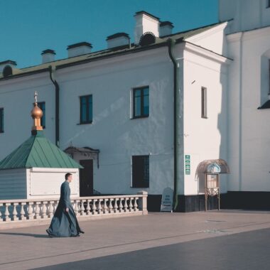 Church in Minsk city center, traveling Belarus solo