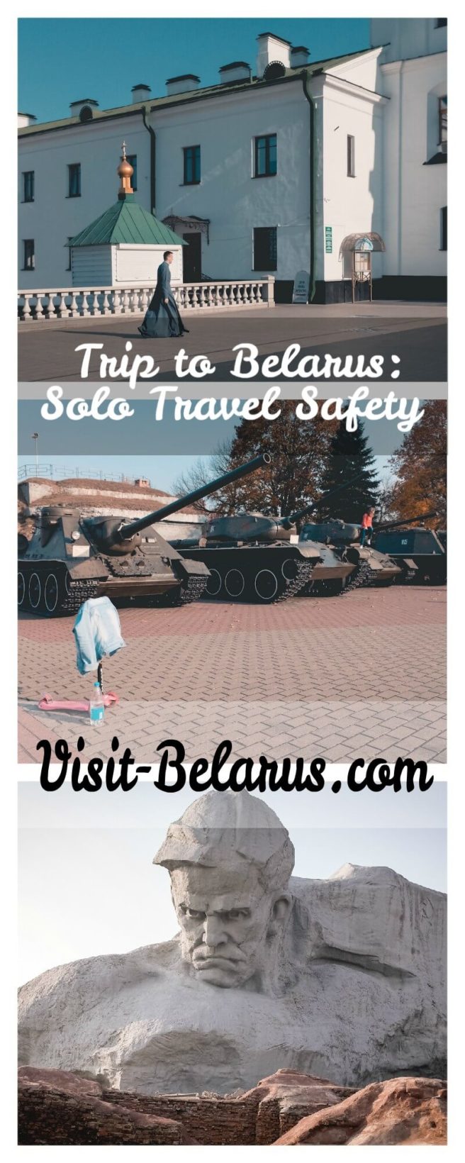 Collage from a trip to Belarus, travel safety