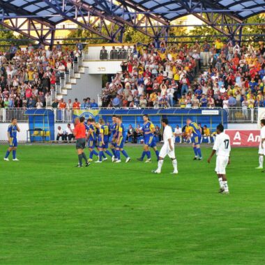 Bate borisov stadium, during football game in Belarus