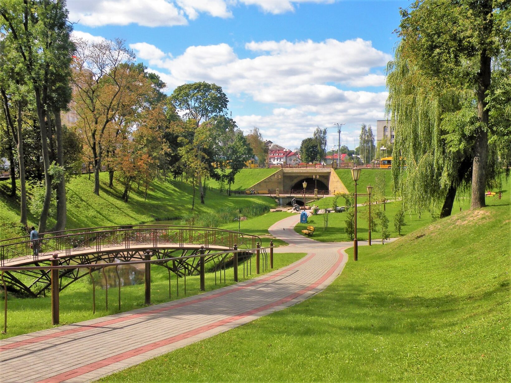 Beautiful park in Grodno for family