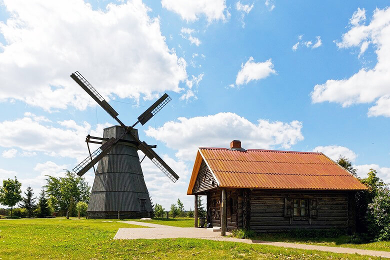 Dudutki outdoor rural museum in Belarus
