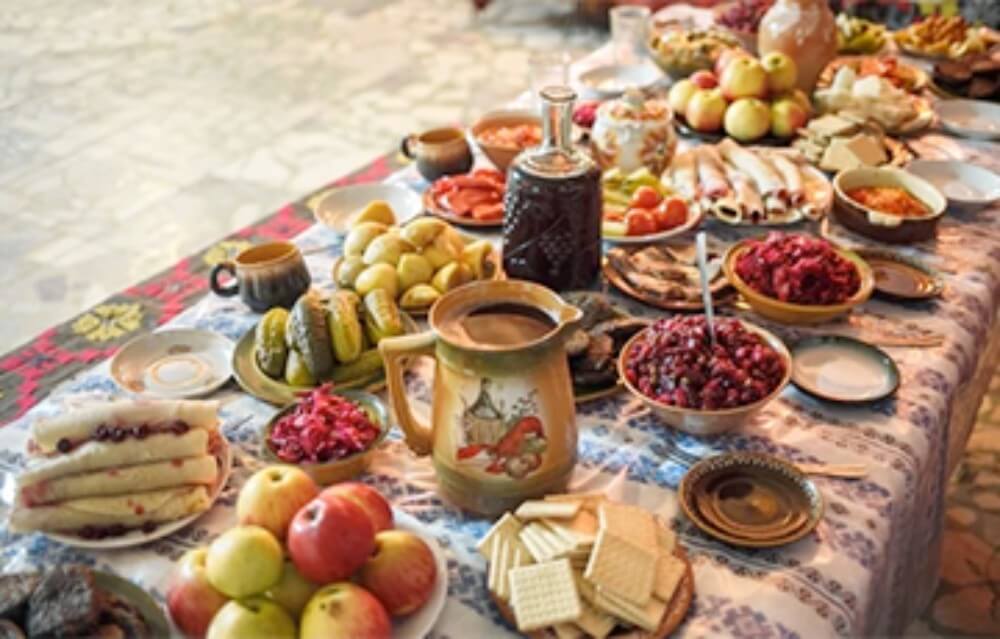 Traditional Christmas Table for Belarusian catholics
